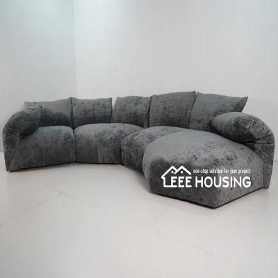 Affordable Living Room Furniture Italian Designer Original Design Intelligent Cushion Petal Sofa Made in China