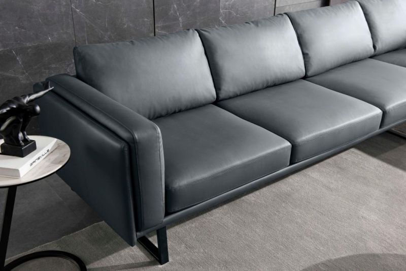 New Modern Furniture Design Leather Sofa Set Living Room Sofa in American Market Furniture
