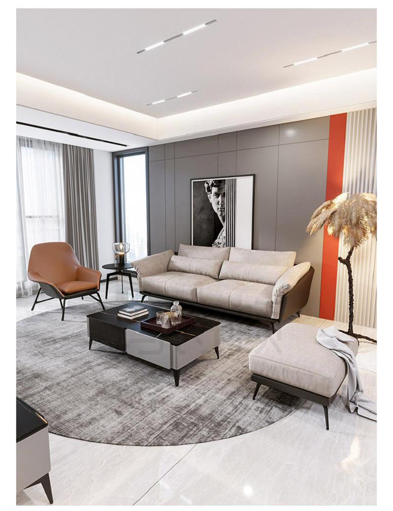 Hot Selling Living Room Sofa Set Leather 1+2+3