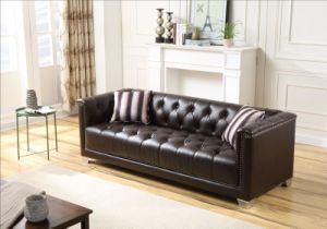 Oversize Home Furniture Leather Chesterfield Sofa Set