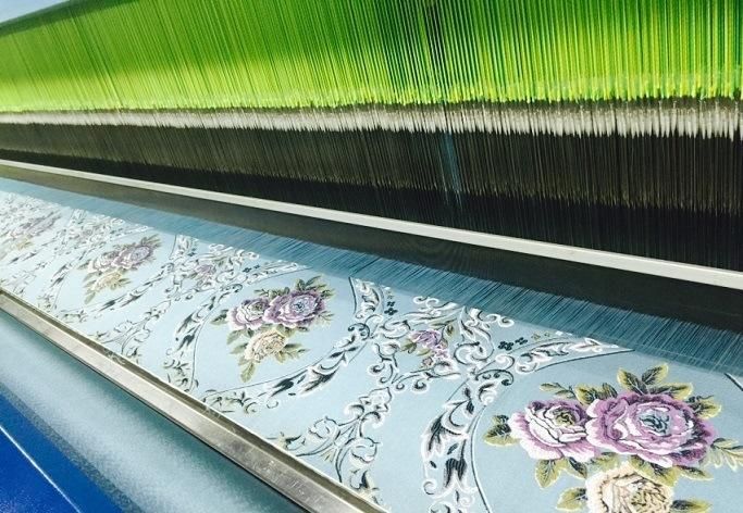 Chenille Sofa Fabrics of Floral Jacquard Chenille Furniture Fabrics