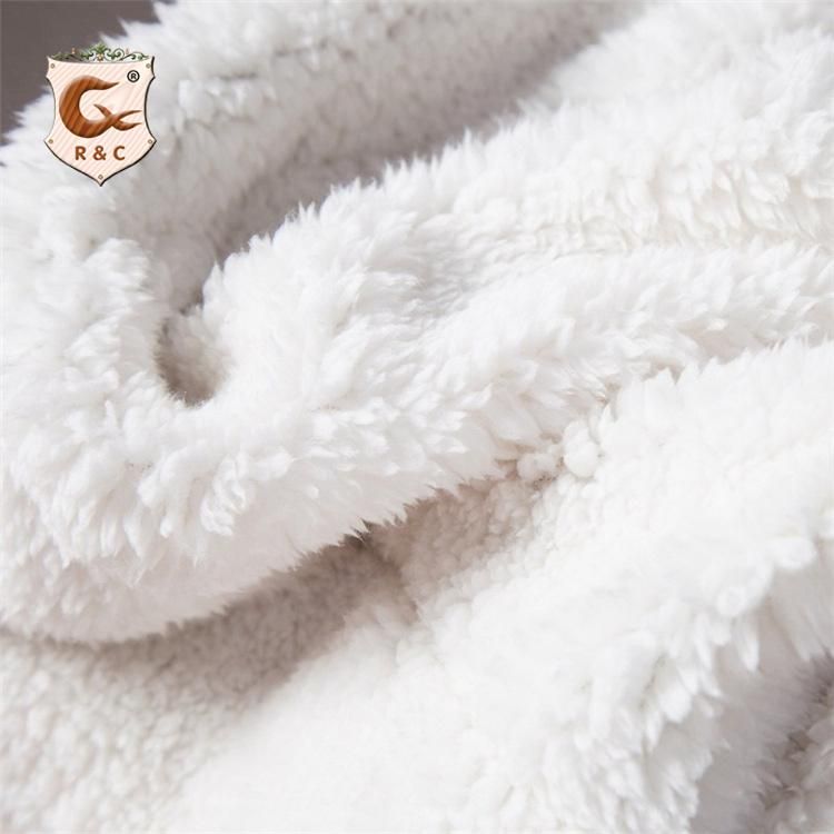 Super Soft Dyed Polar Flannel Fleece Modern Solid Color Design 100 Polyester Plush Striped Throw Plush Blanket Sofa Blanket