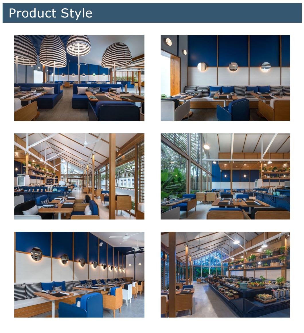 New Design Restaurant U Shape Booth Seating Sofa