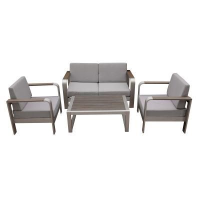 Home/Hotel Metal Powder Spraying Aluminum Polywood Sofa Set Patio Outdoor Garden Furniture