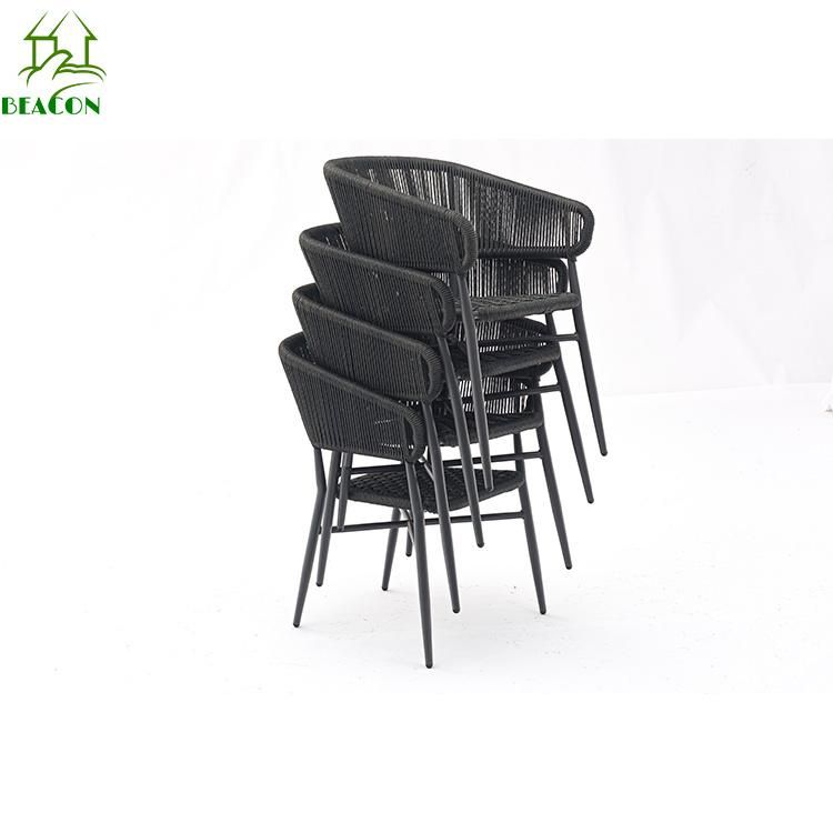 Modern Sofa Outdoor Luxury Rope Woven Deep Seating Club Rattan Chair