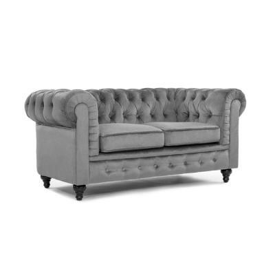 Chesterfield 2 Seats Velvet Sofa