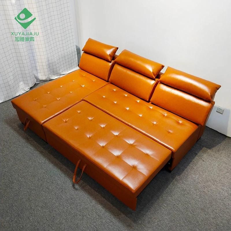 OEM Oed Corner Sofa Set Sectional L Shaped Folding Operate Couch Set