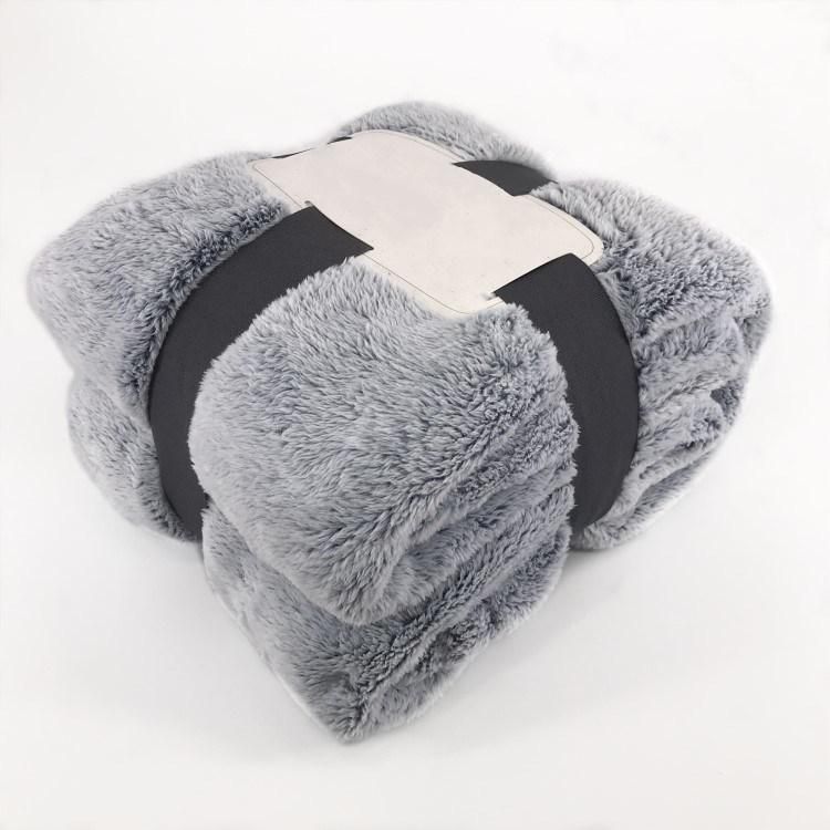 Super Soft 100% Polyester Plush Fuzzy Sofa Bedding Fluffy Fleece Fur Blanket