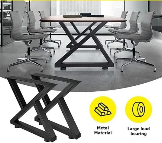 Square Tube Heavy Duty X Style Metal Table Legs