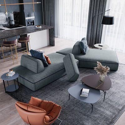 Italian Modern Minimalist Sofa Bed Living Room Personality Shaped Fabric Sofa Bed Style
