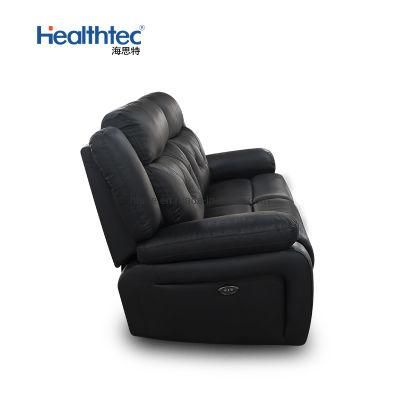 Functional Sofa Cupholder 3 Seat Single Sofa Set Home Theater Furniture Genuine Leather Sofa