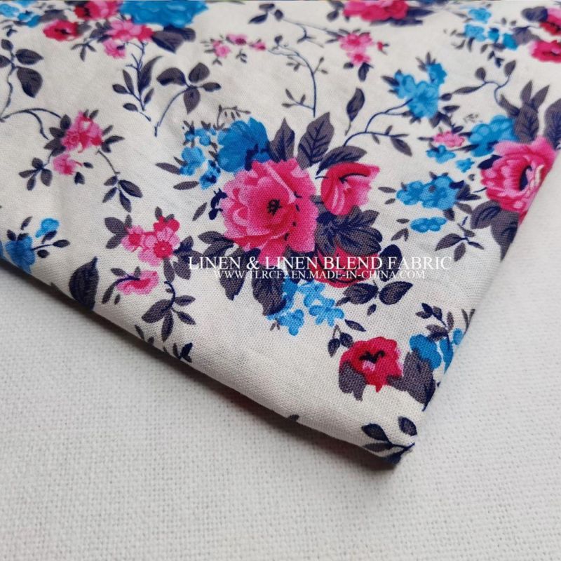 Home Textile Slub Effect Cotton Linen Sofa Cover Fabric for Furniture Cushion Solid