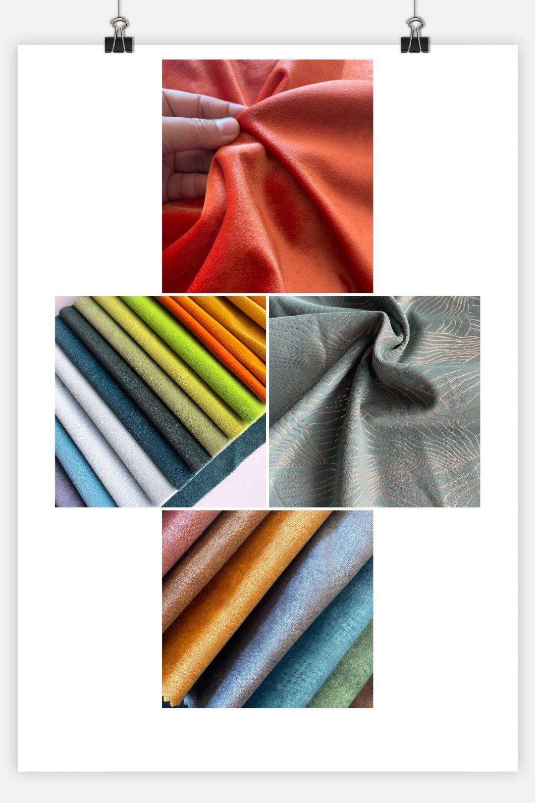 Ready Goods Fleece Linen Two Tones Polyester Woven Sofa Fabric Furniture Material for Couch Chair Decorative Cloth (JX002)