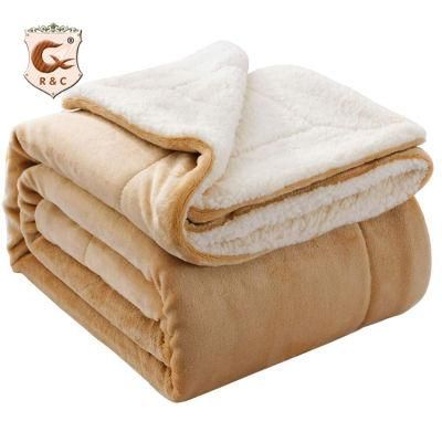 Super Soft Dyed Polar Flannel Fleece Modern Solid Color Design 100 Polyester Plush Striped Throw Plush Blanket Sofa Blanket