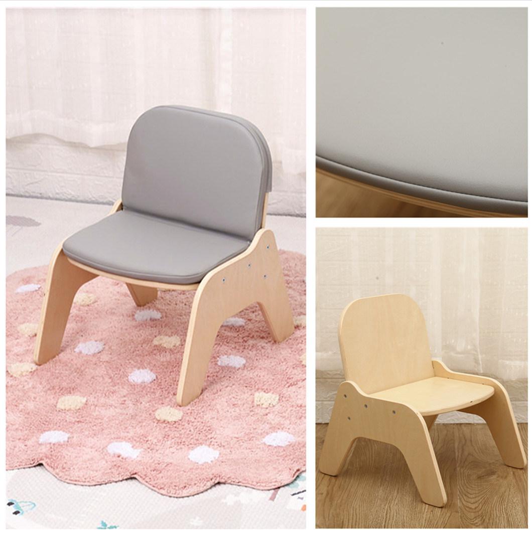 Ins Children Room Decoration Kids Sofa Wooden Chairs