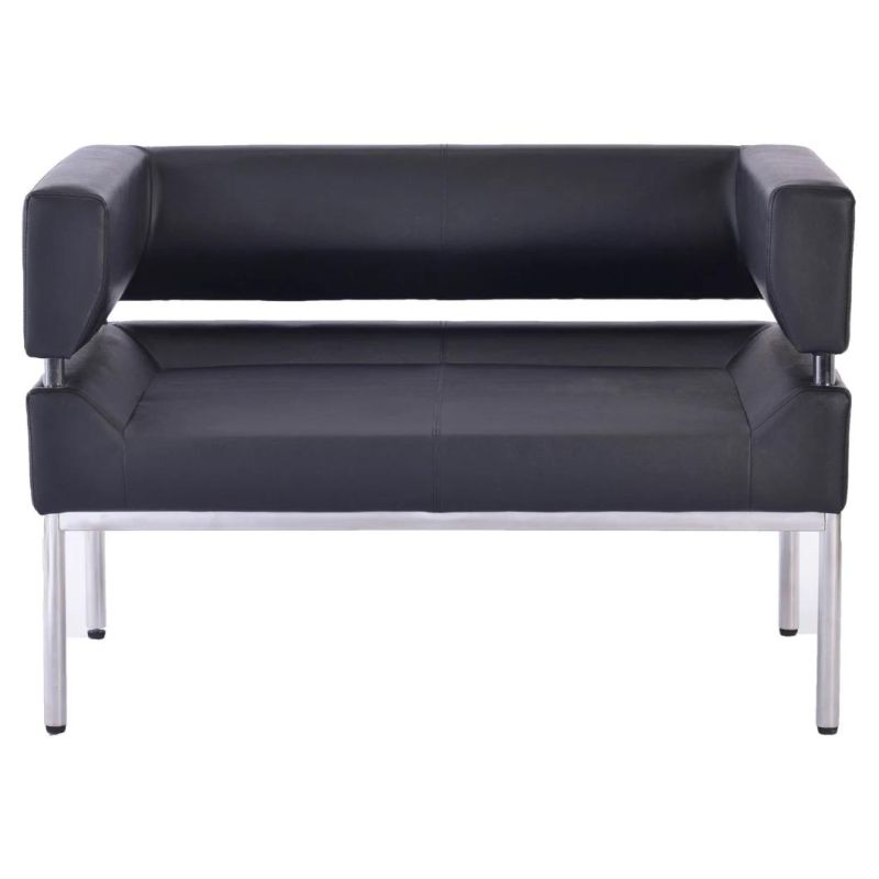 High Quality Black Leather Office Sofa Modern Design Office Sofa Living Room Sofa Home Office Furniture