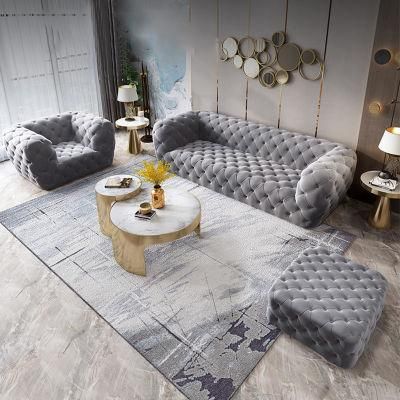 Modern Leisure Living Room Sofa Sectional Couch Italy Royal Dubai Special-Shaped Round Chairs Lazy Sofa