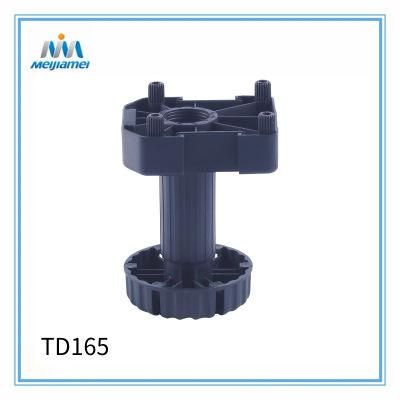 Td165 Dowelled Adjustable Plastic Furniture Leg 115-180mm