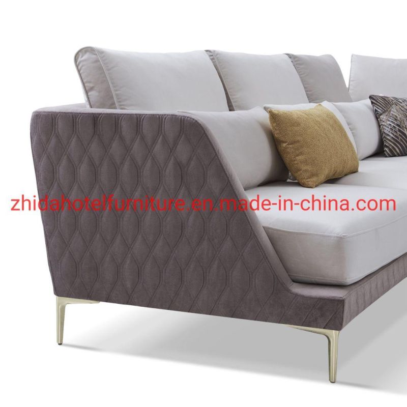 Modern Villa Sectional Sofa Set L Shape Sofa Middle East Modular Sofa