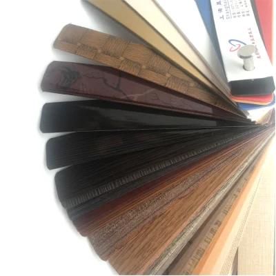 China Manufacture Furniture Accessories Table and Chair Flexible Woodgrain Plastic PVC Edge Banding for Plywood