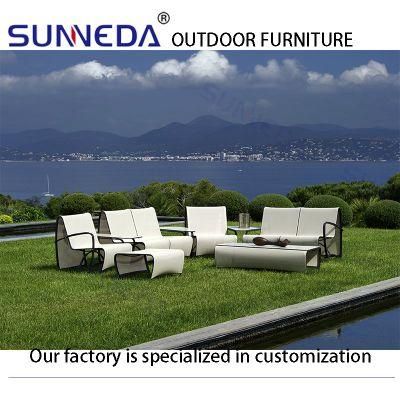 Textilene Aluminum Leisure Home Modern Patio Sofa Outdoor Furniture