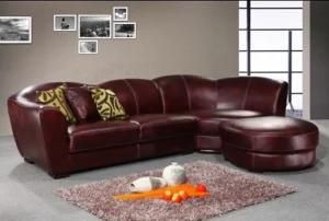 Hotel Furniture Leather Curved Corner Sofa Sets