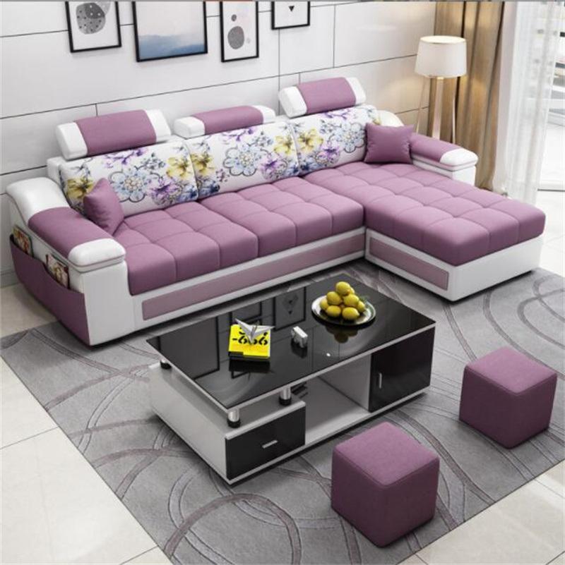 Simple Modern Furniture Sofa Living Room Three-Seat Modular Sofa