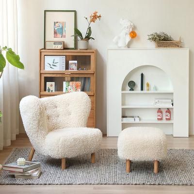 Cashmere Lazy Chair Ins Style Hotel Nordic Simple Single Sofa