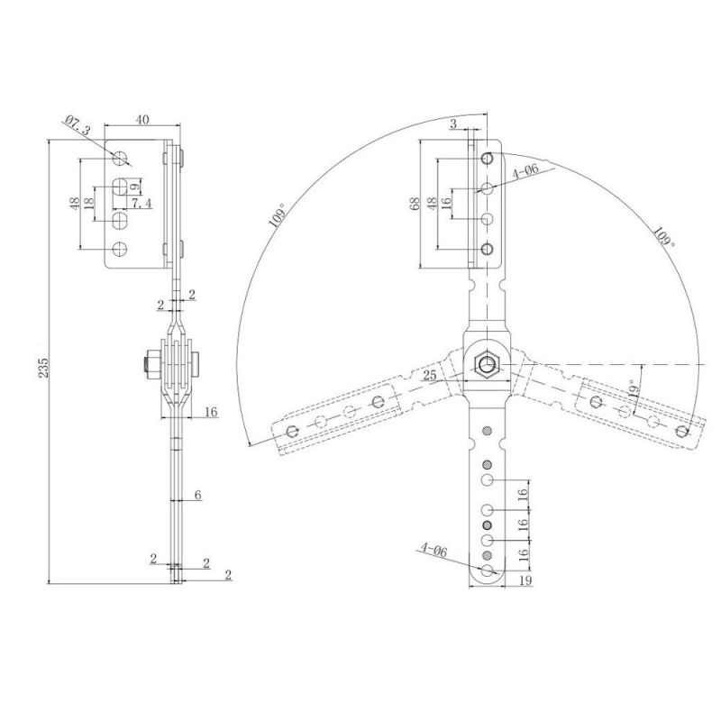 Sofa headrest adjustable mechanism