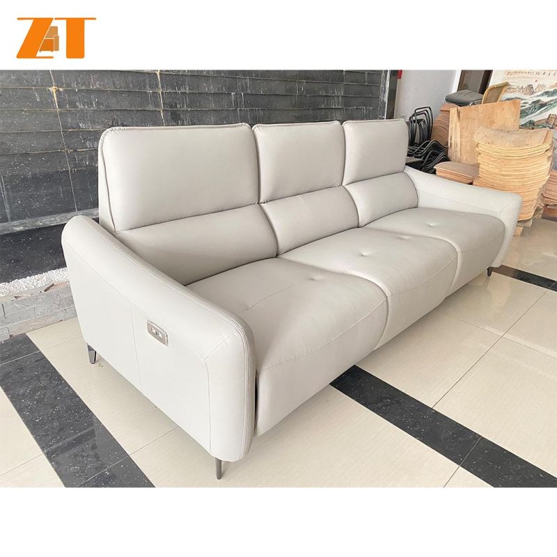 Genuine Leather Couch Contemporary Sofa Modern Upholstered Living Room Furniture Fabric Lounge Seating for Home