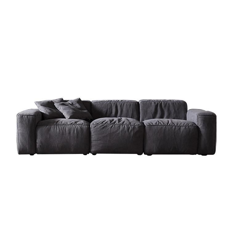 Modern Style Two or Three Seats Simple Washable Sofa Set Designs Fabric Office Living Room Furniture Nordic Sofa