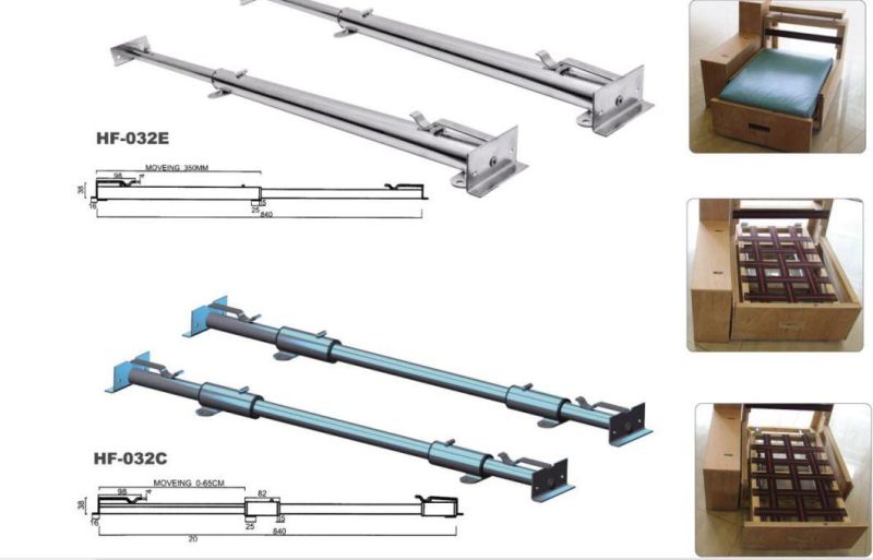 Sofa bed movement hinge ratchet