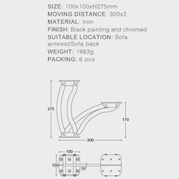 Sofa hinge for seat movement