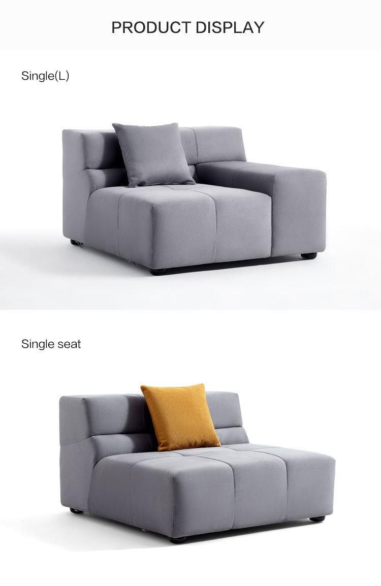 European 1+2+4 Linsy Corner Set Sets Furniture Modular Sofa Modern New Tbs022