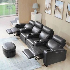 Factory Wholesale Price Home Theater Living Room Recliner Leather Sofa (K07)