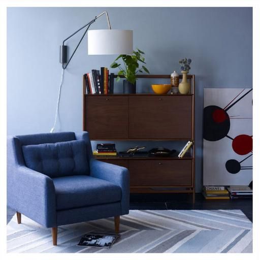 Curved Armrest Design Morndern Living Room Fabric Sofa