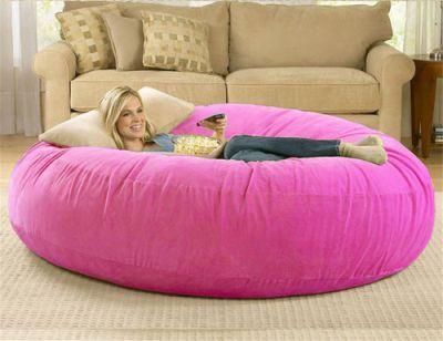 Nova Couple Giant Round Sponge Bags Bean Bag Chair