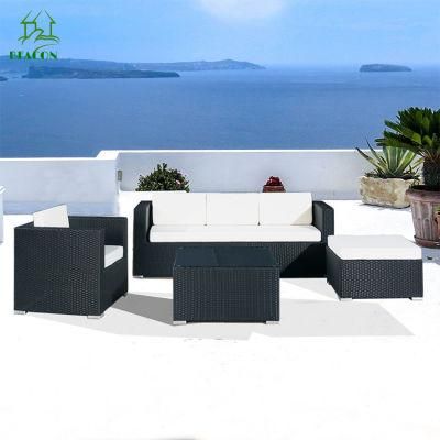 Modern Restaurant Furniture Rope Set Garden Patio Leisure Outdoor Sofa Set