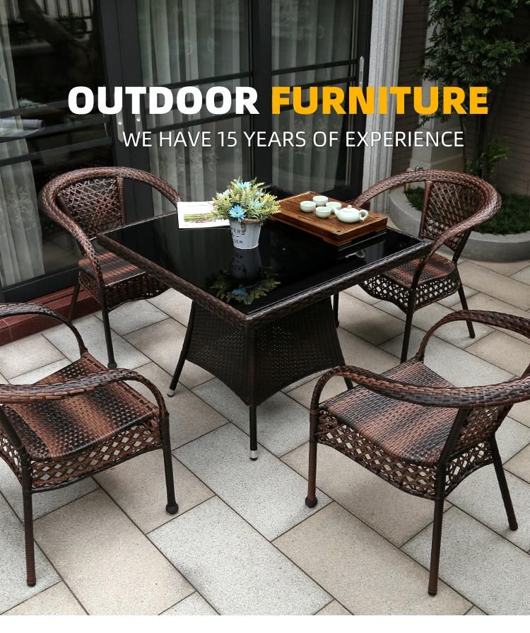 Outdoor Rattan Furniture/Restaurant Garden Rattan Sofa Chair/Modern Hotel Household Furniture