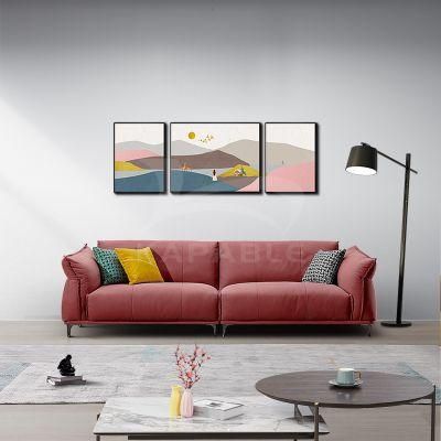 Contemporary Living Room Leather Sofa Leisure Funriture for Home