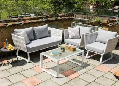 Woven Outdoor Furniture Modern Garden Rope Sofa Set