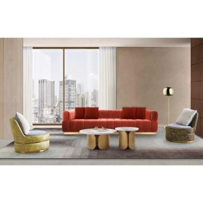 Lobby Furniture Luxury Design 2+3+4 Seat Fabric Sofa
