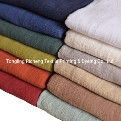 Yarn-Dyed Linen Cotton Slub Linen Fabric, Double-Sided Fine Stripe Linen, Sofa Sliver Home Textile Fabric