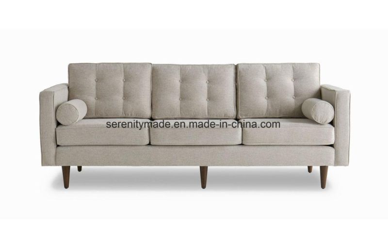 Latest Comfortable Living Room Fabric Wood Sofa Design