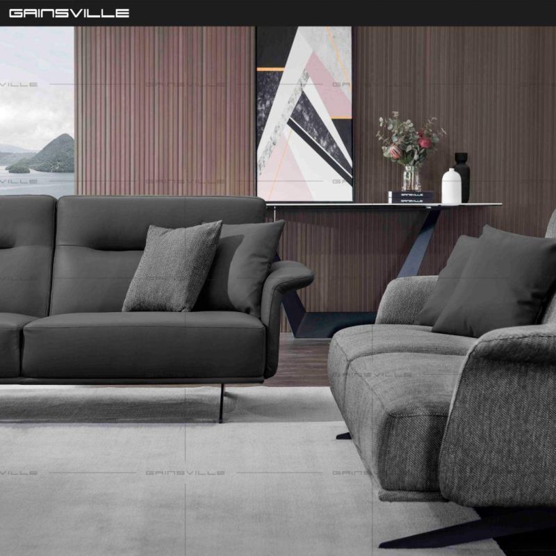 Home Furniture Set Livingroom Furniture Genuine Leather Sofa Fabric Sofa GS9012