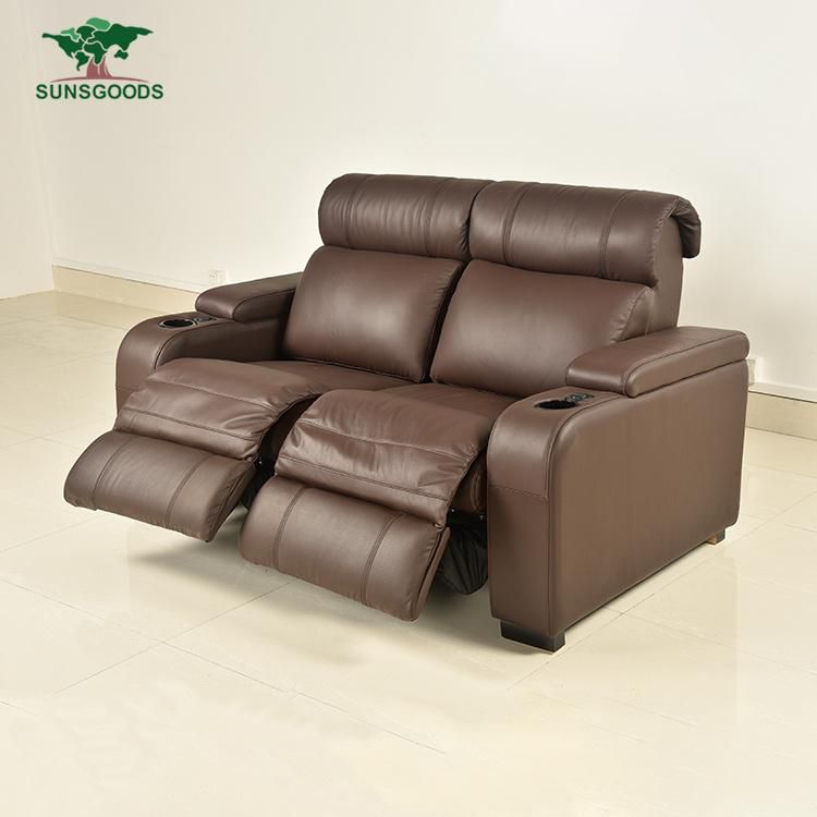 Whole Sale Home Cinema Artificial Leather Theater Seating Recliner Chair Sofa