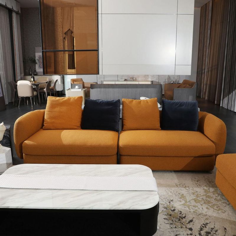 Living Room Furniture Modern Design Fabric Sectional L Shape Sofa