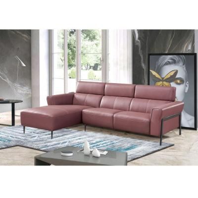 Hotel Modern Home Couch Lounge Corner Office Genuine Leather Sofa Living Room Furniture