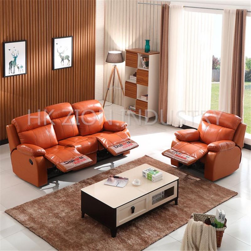Comfortable and Reclining Chesterfield Sofa Set Luxury Living Room Furniture Living Room Sofa Modern Lounge Furniture Leather Sofa