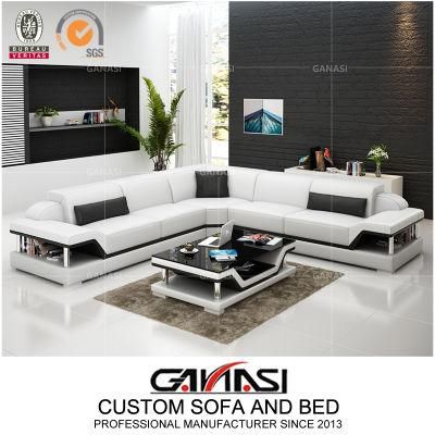 European Style Bedroom Furniture L-Shaped Couch for Home with Coffee Table
